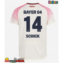 Camisa de Futebol Bayer Leverkusen Patrik Schick #14 Equipamento Secundário 2025-26 Manga Curta